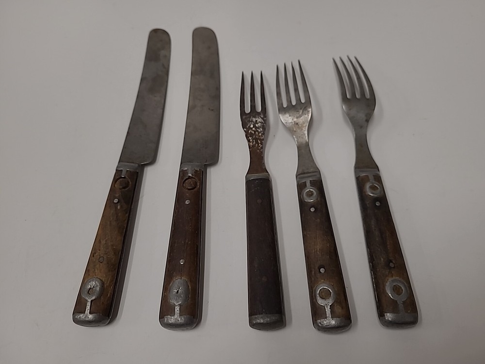 Primative Civil War era Silverware collection