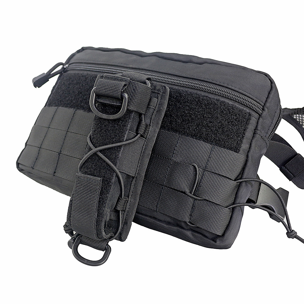 Molle Flashlight Holder with Open-top MOLLE Strap Vertical & Horizontal Carrying