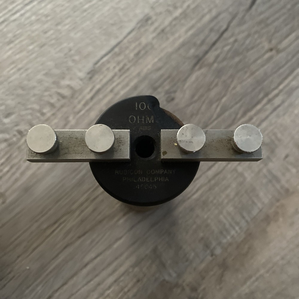 Rubicon Type ABS 100 Ohm Standard Resistor Untested