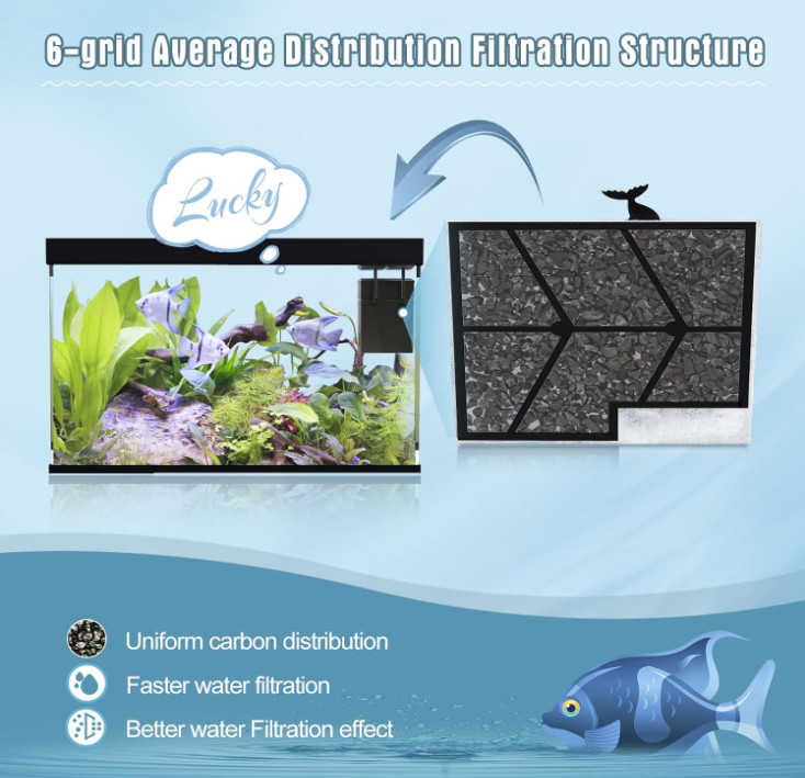 12 Pack Small Filter Cartridges Compatible with Aqueon QuietFlow Power Filter...