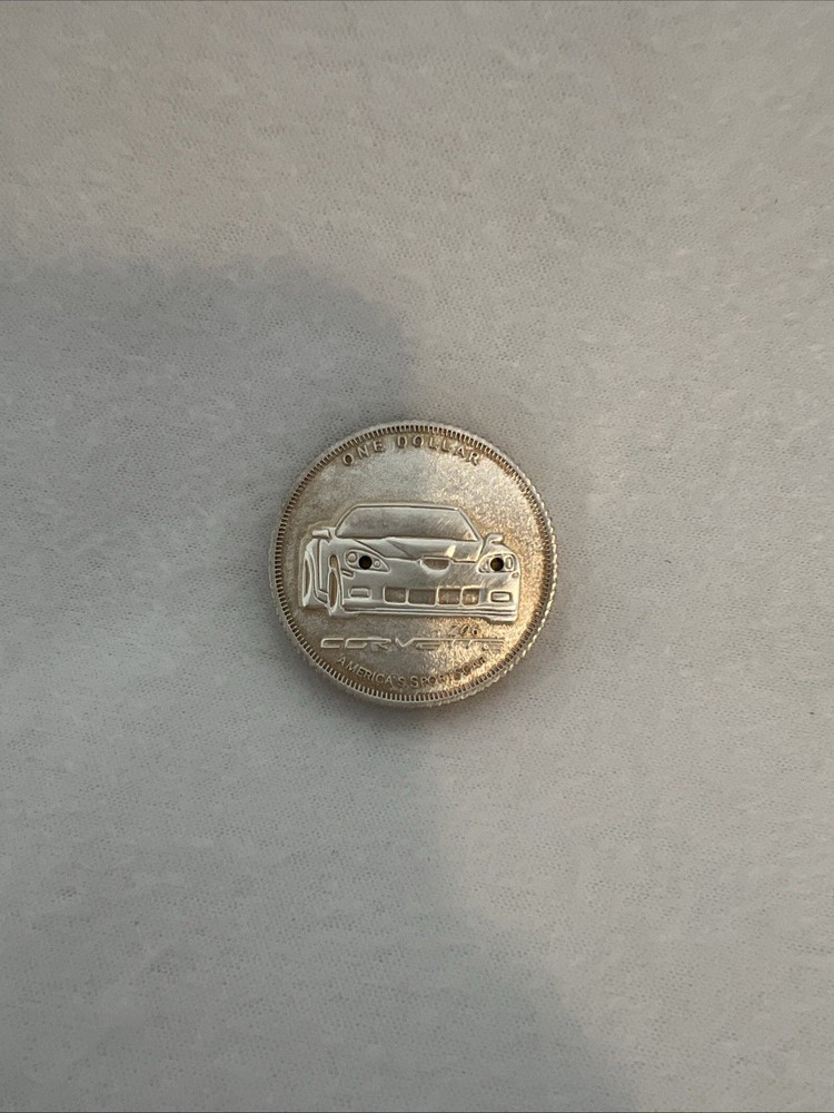 Corvette Light Up GM 100th Anniversary Coin