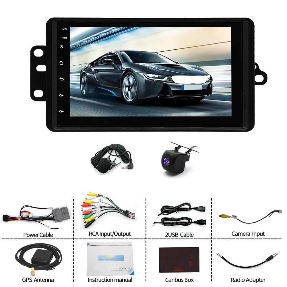 Android 13 7 Inch Car Stereo 4+64G with Carplay Android Auto GPS Bluetooth