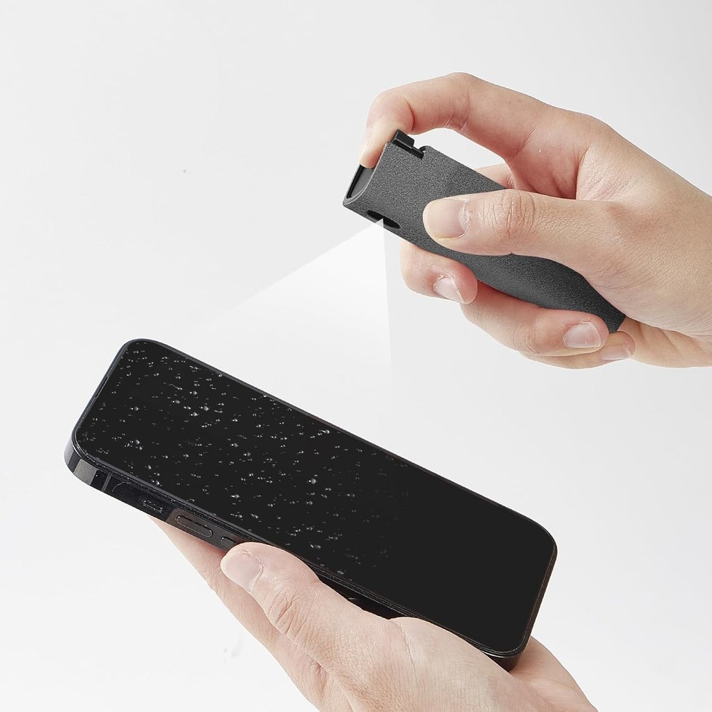 Efficient Screen Cleaner Spray with Microfiber Cloth - Perfect for Electronics!