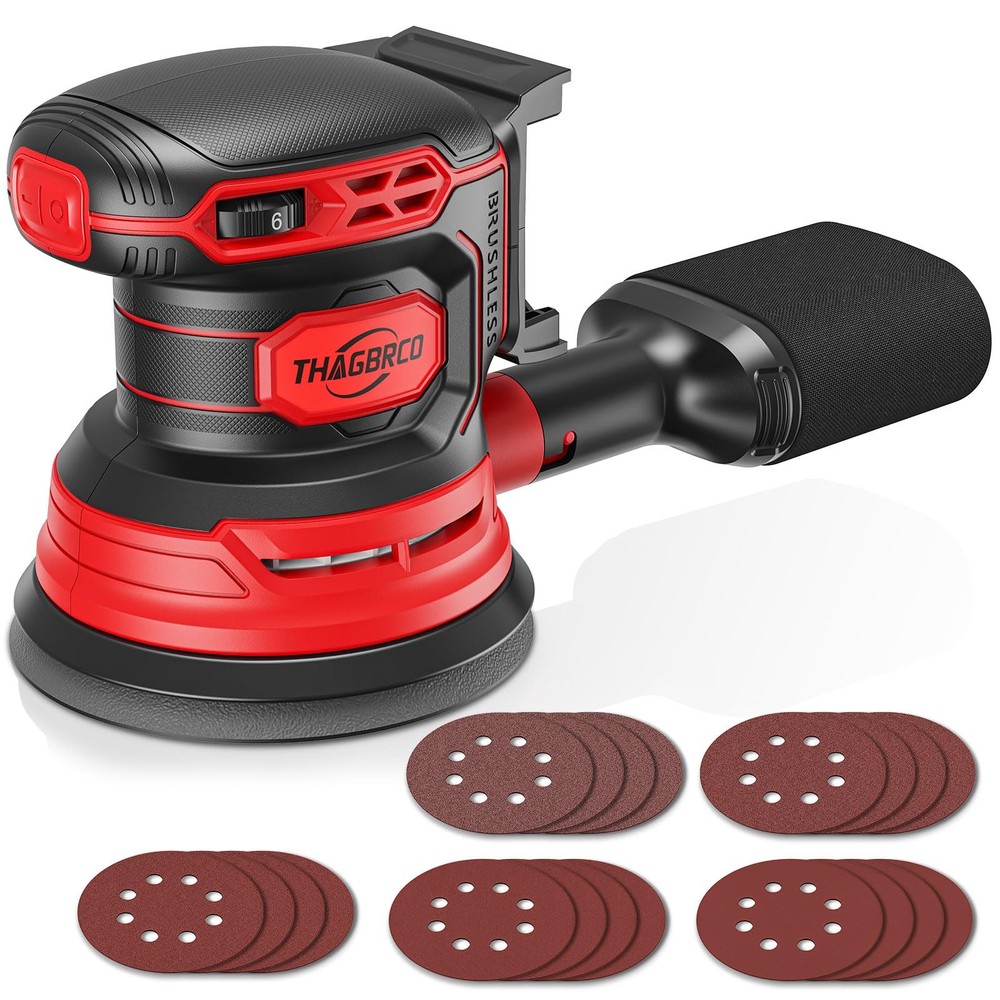 Cordless Orbital Sander For Milwaukee 18V, Orbit Sander with Brushless 12000 ...