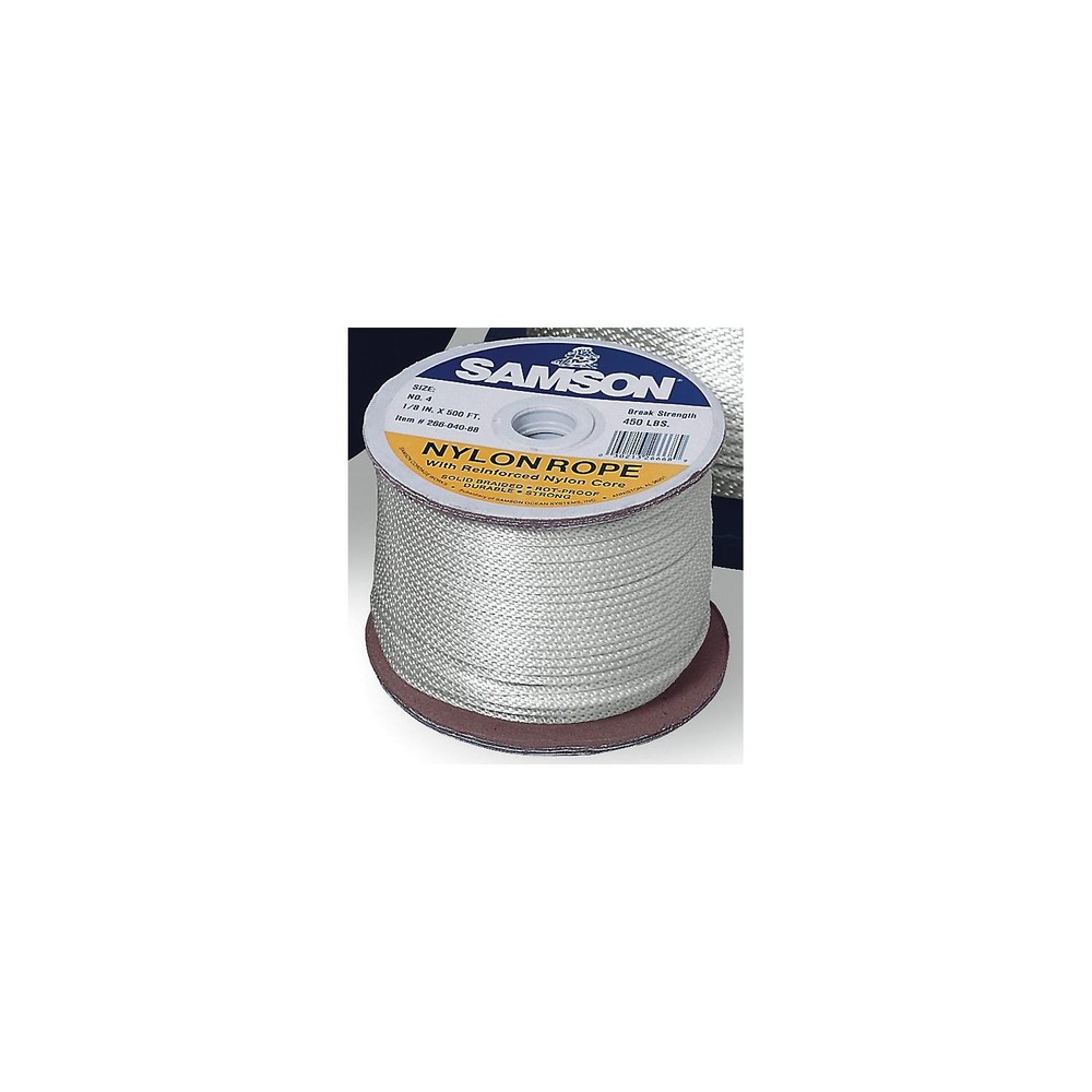 Samson Rope 019 020 005 030 Solid Braid Nylon 5/16 X 500'