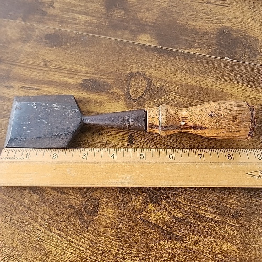 Vintage Greenlee 2" Bevel Edge Socket Chisel And Handle