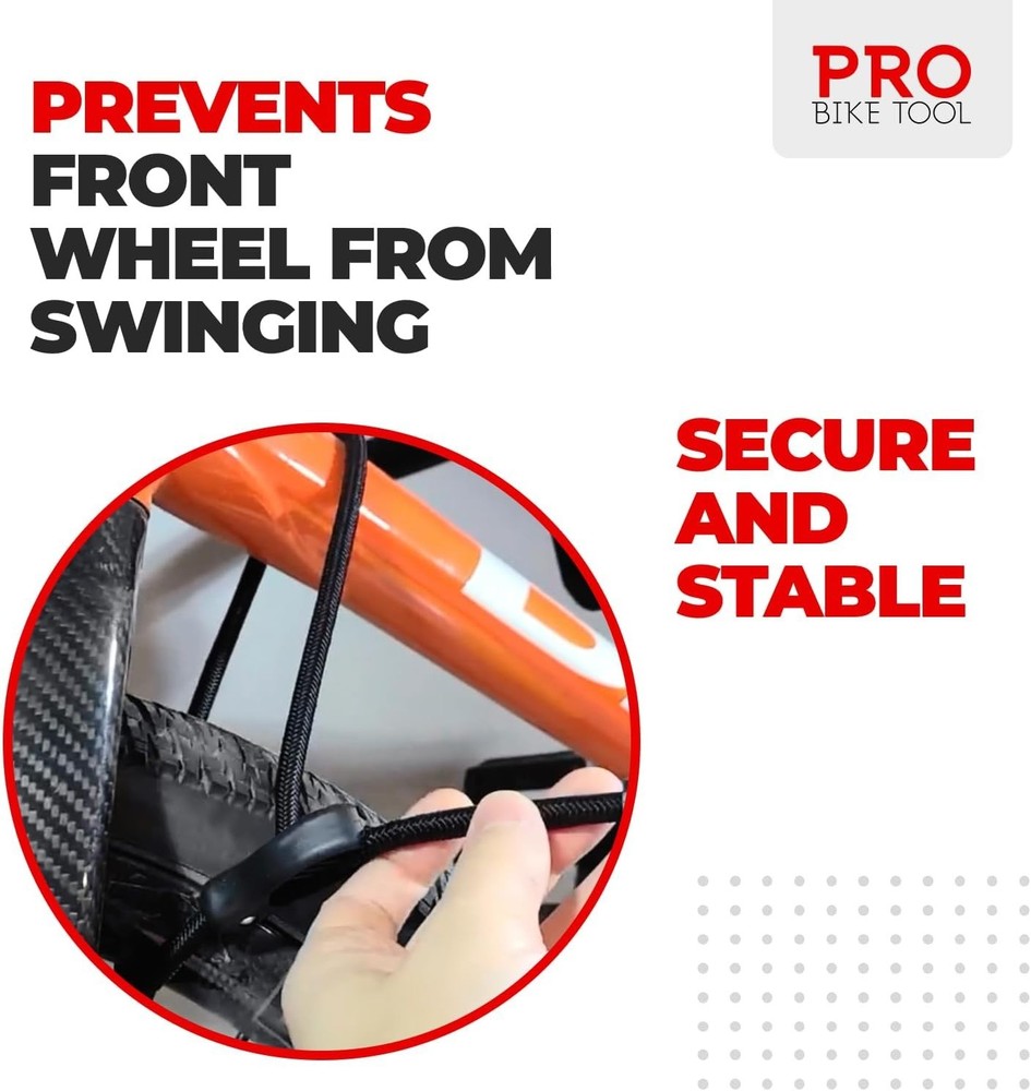 Adjustable Horizontal Bike Rack for Safe & Secure Garage Storage - 1 Bicycle