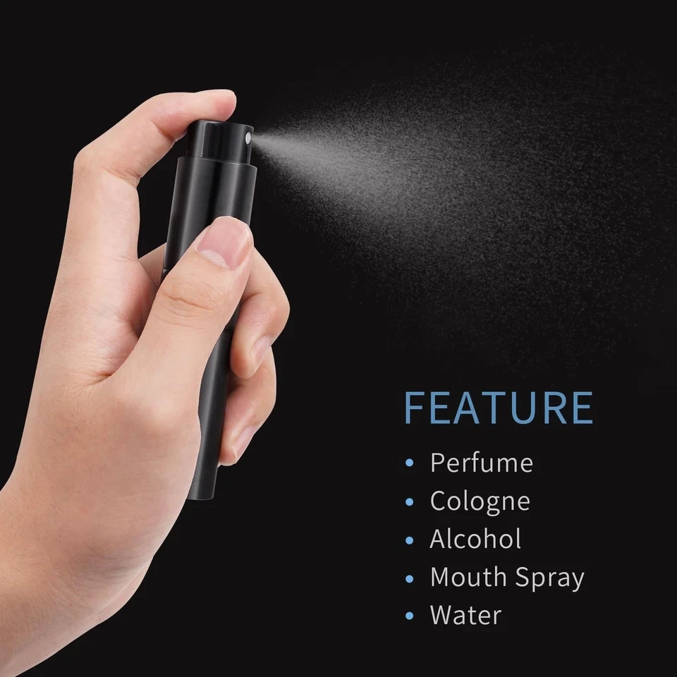 Putmhim 3Pcs 8ml Cologne Travel Bottle, Perfume Atomizer, Refillable Perfume Sp）