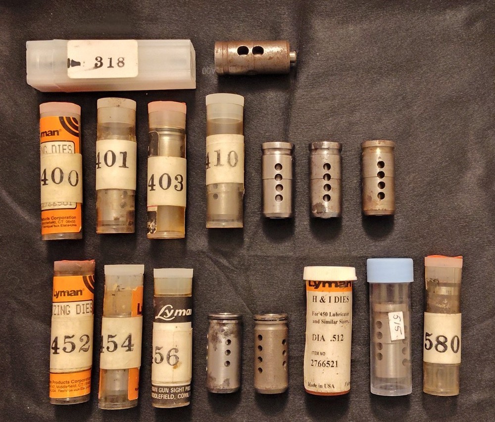 Lyman/RCBS Bullet Sizing Lubrisizer Dies, Various Sizes