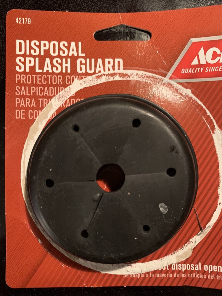 ACE Replacement Garbage Disposal Splash Guard, # 42179, *New*