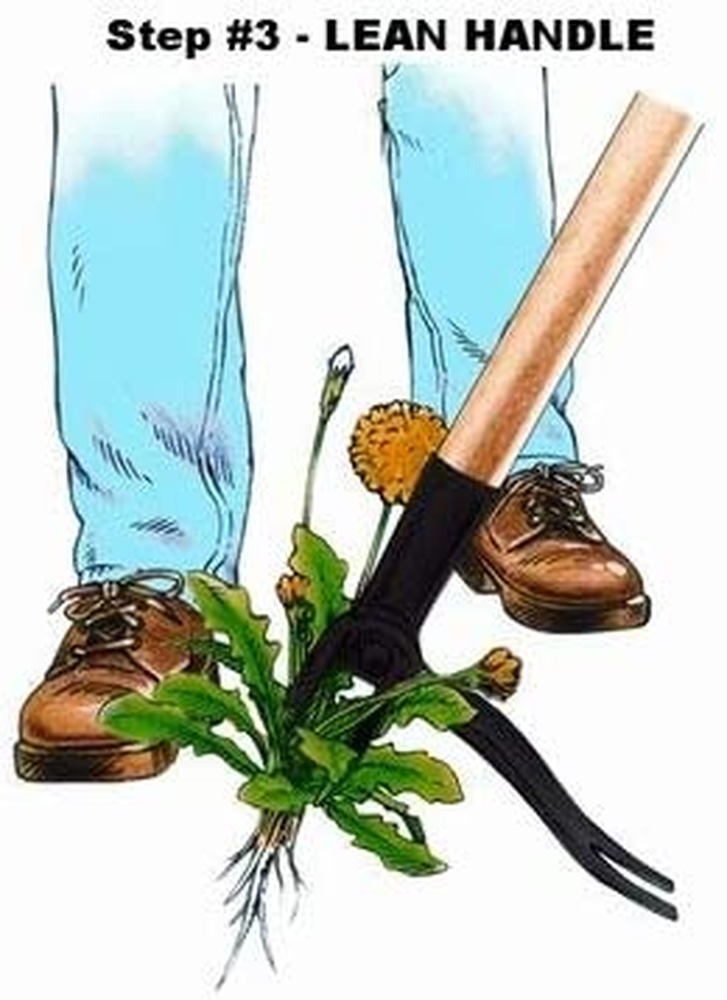 "The Authentic Stand-Up Weed Extractor Tool with Extended Handle - Crafted from