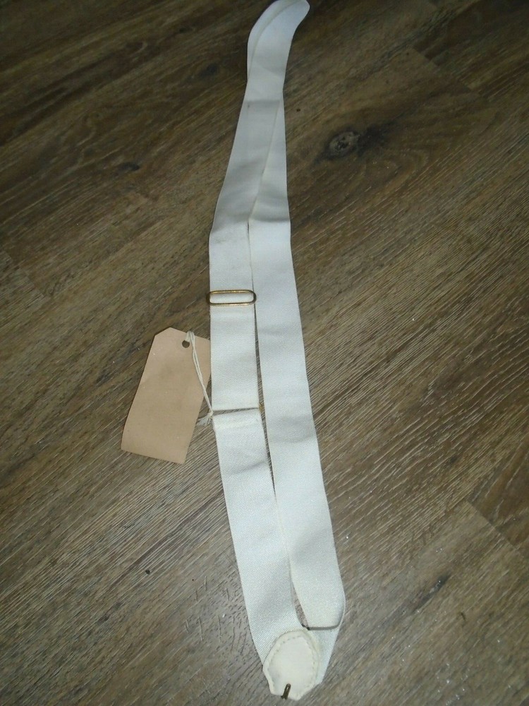 SHOULDER STRAP BRITISH ARMY ISSUE WHITE SILK WEBBING