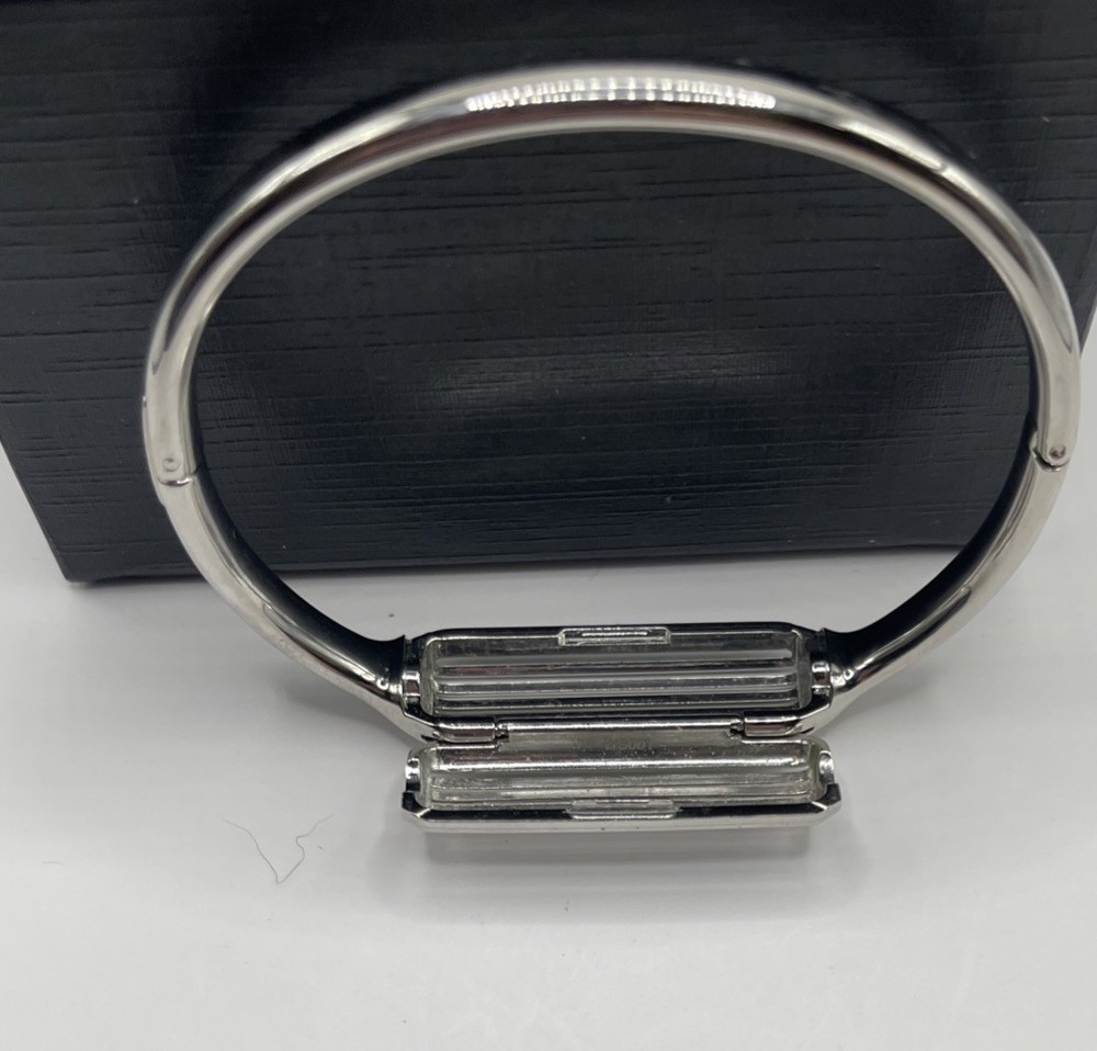 Fitbit Flex 2 Metal Bangle Bracelet Band Silver Tone