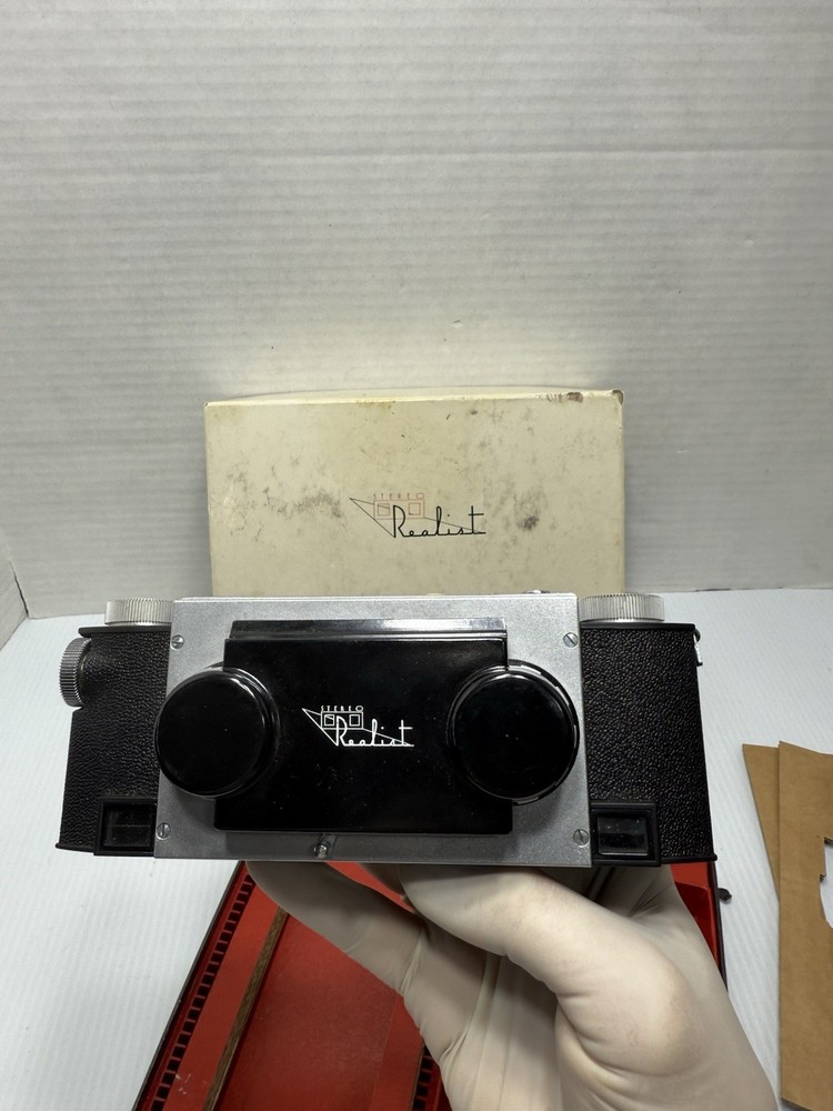 STEREO REALIST CAMERA & Viewers Stereoscopic Bundle With Original Box Strap