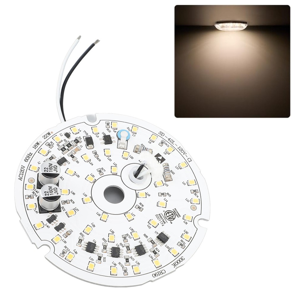 3.93inch LED Ceiling Fan Light Replacement Panel Dimmable 18W 4000K Natural