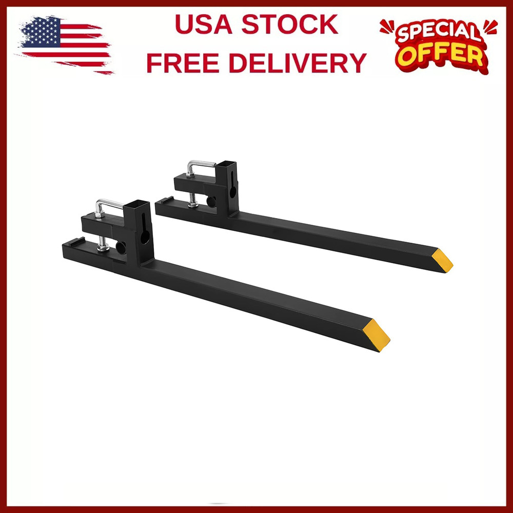 60"Skid Steer Pallet Heavy Duty Tractor Fork Attachment,4000LBS,Tractor Loader