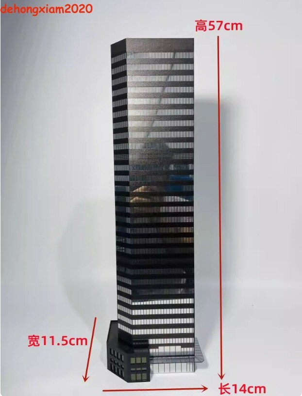 1/150 Building Model Office Building Scene Architecture Assembled Skyscraper