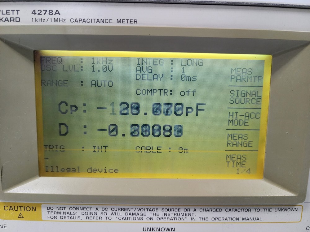 HP 4278A 1 kHz/1 MHz Capacitance Meter