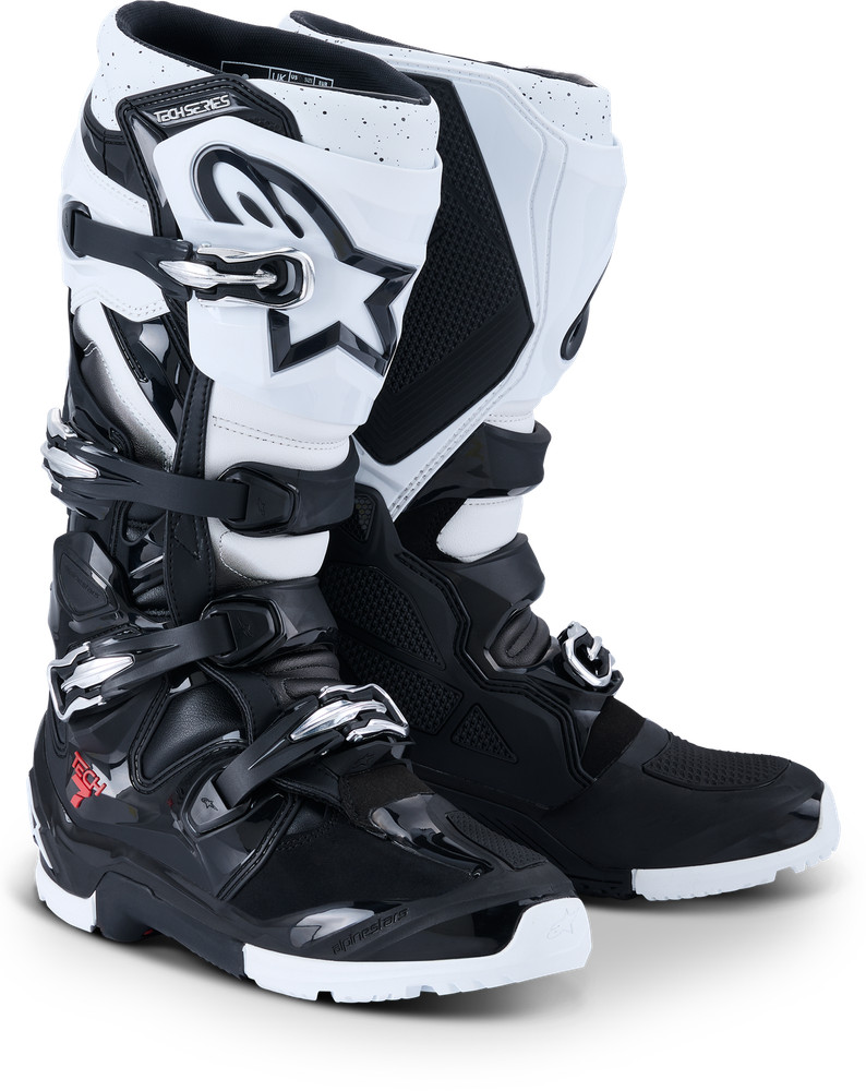Tech 7 Enduro Black/White For 12