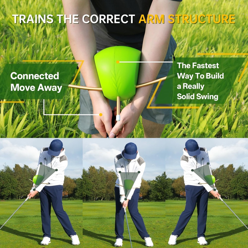 The Connector Golf Training Aid in Improving Hand Positioning, Golf Swing Tra...