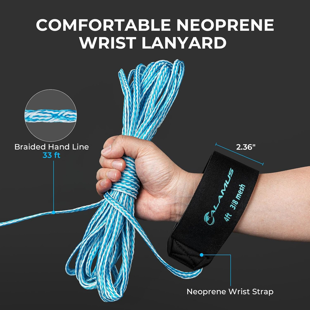 Cast Net 3/8" Mesh for Freshwater and Saltwater, 3Ft-6Ft Radius Casting Nets wit