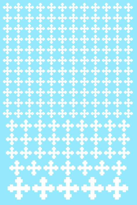 A6 - Avenging White Crosses Transfer Sheet