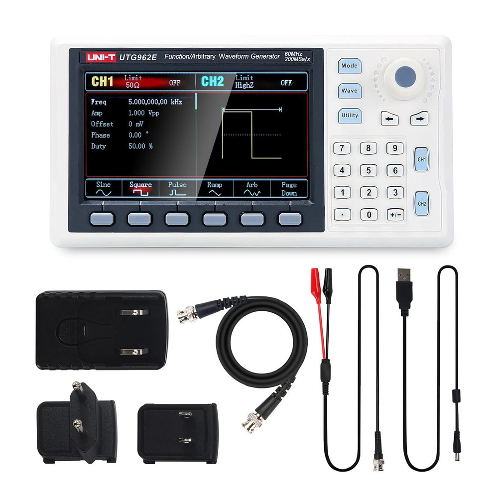 UTG962E Arbitrary Waveform Generator Function Generator Kit 60Mhz Dual-Channel 2