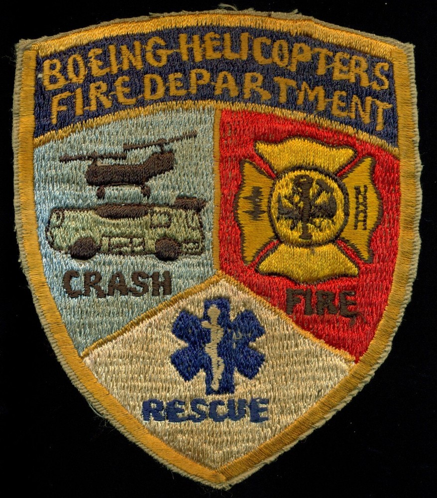 Boeing Helicopters Fire Department Patch JU