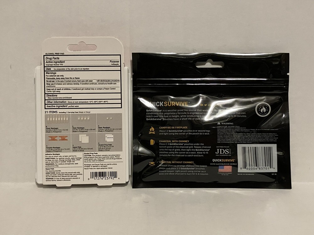 First Aid Kit & Fire Starter Kit