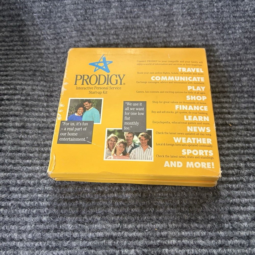 Prodigy Interactive Personal Service Start-Up Kit IBM PC Vintage Software 3.1
