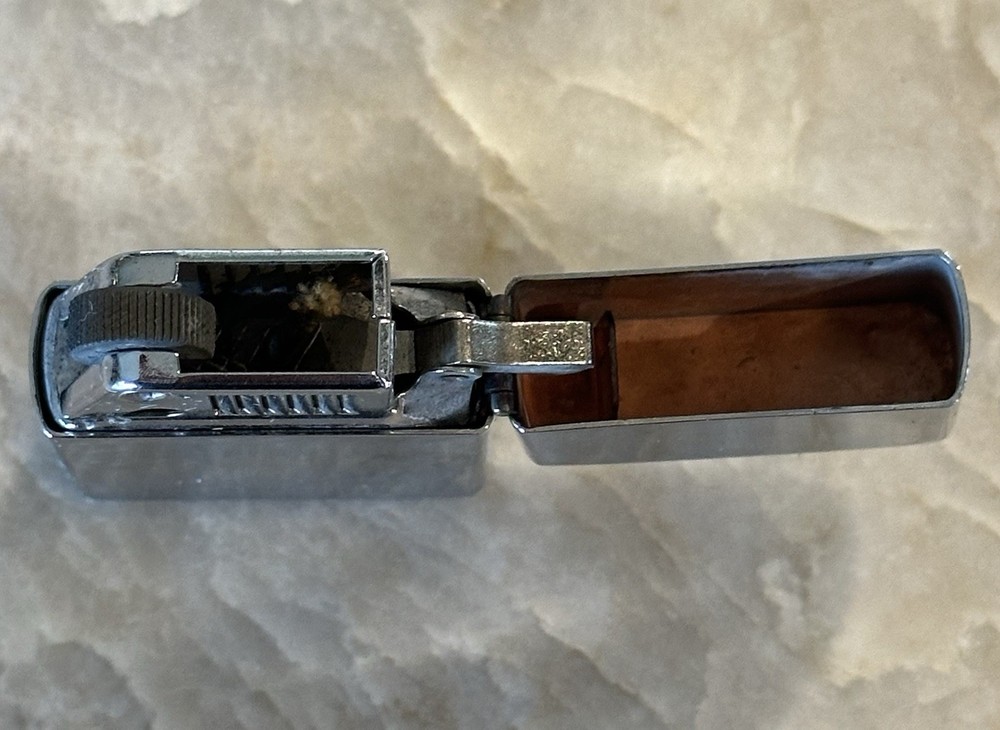 Ronson Wind II Shiny Chrome Windproof Lighter Sparks Nice