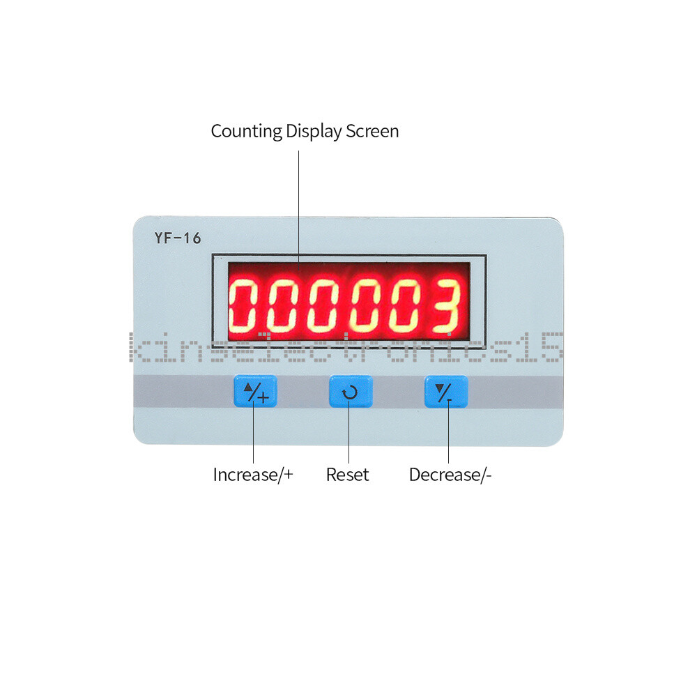 DC/AC 7-27V Mini LCD Digital Counter Module Electronic Totalizer 1~999999 Times