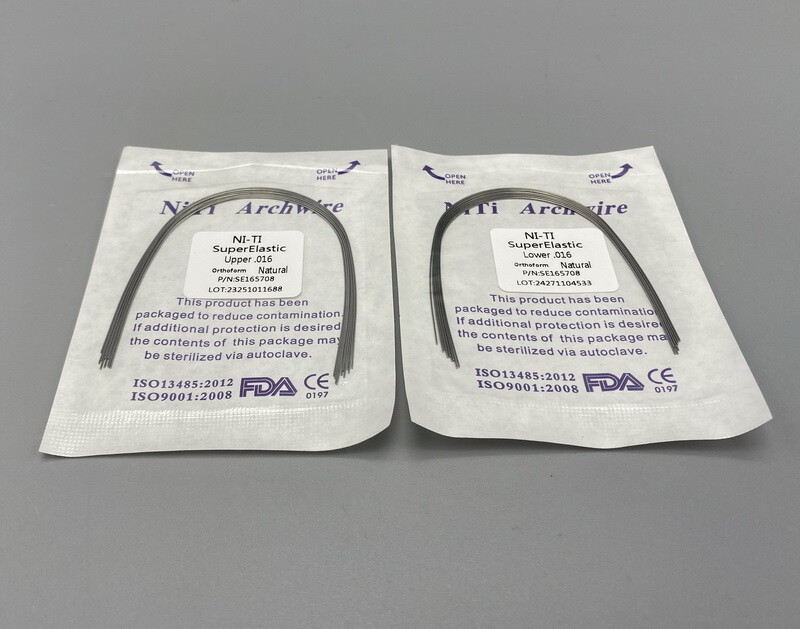 Dental Orthodontic Arch wire Super elastic Ni-Ti Round Rectangular Natural Form