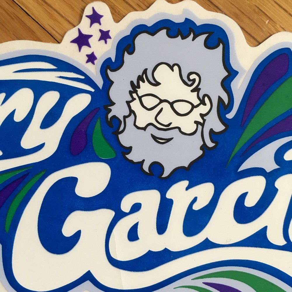 Jerry Garcia Sticker 6" JGB Grateful Dead Deadhead