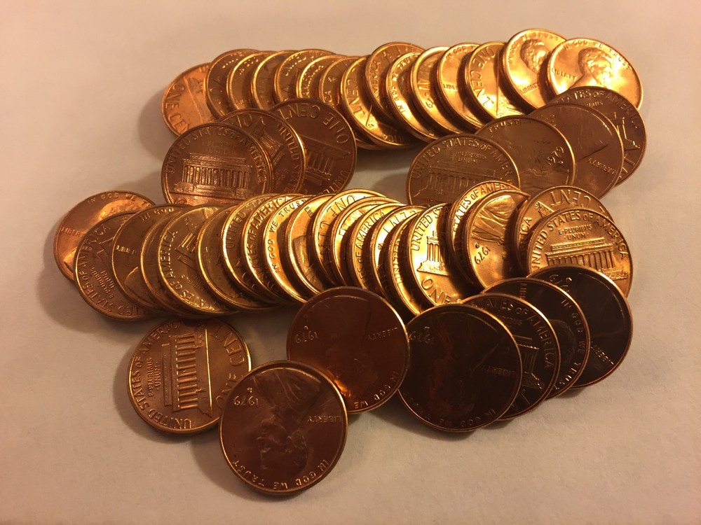 1979-D Lincoln Memorial Cent Roll BU #167