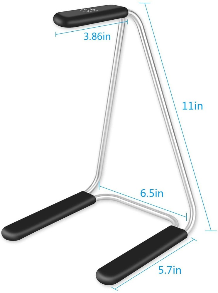 Triangular Design Compact&Elegant Stainless Steel Frame Headset Headphone Holder