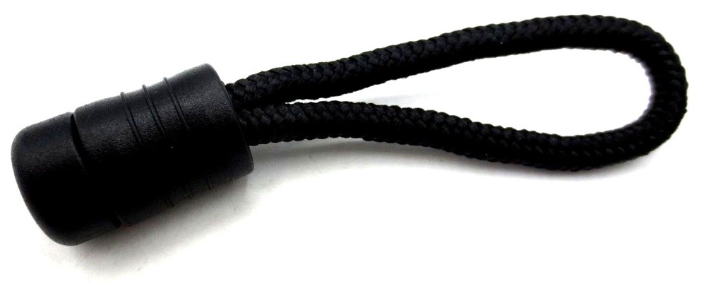 Zipper Pull Tab 2" Long 1/8" Thick Cord, Easy Grip Zip Pull Tag, Free Shipping!