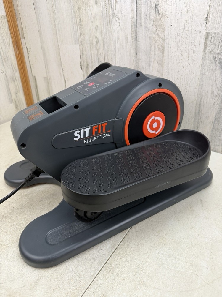 Sit Fit Compact Motorized Elliptical Pre-Owned Tested/Works w/Power Cable Good!