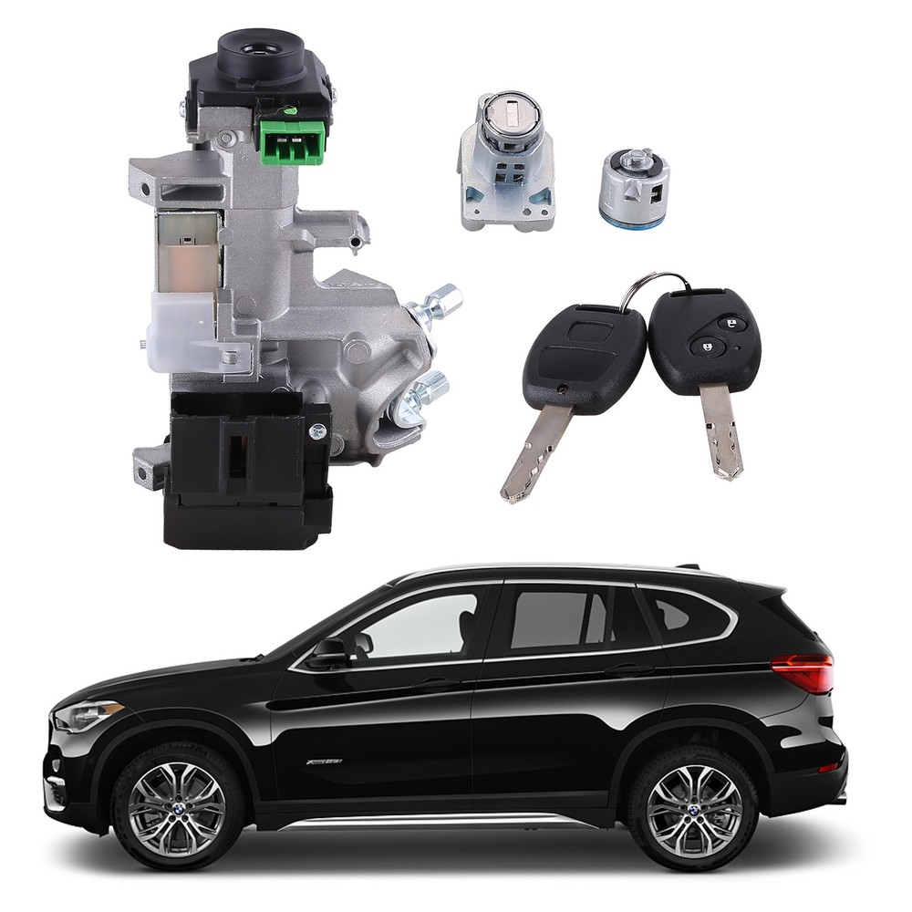 FOR 07-11 CRV IGNITION & DOOR LOCK CYLINDER SWITCH ASSEMBLY SET 2 REMOTE KEYS