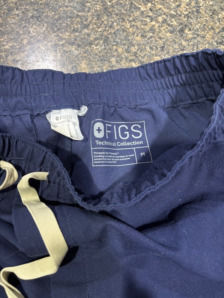 Medium Navy Blue Figs Scrub Set- Technical Collection