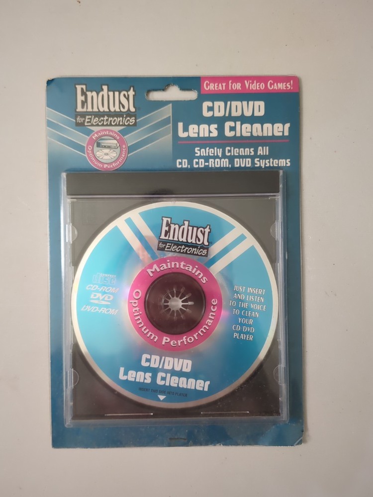 Endust CD DVD Lens Cleaner Disc Sealed Electronics Cleaning Tool
