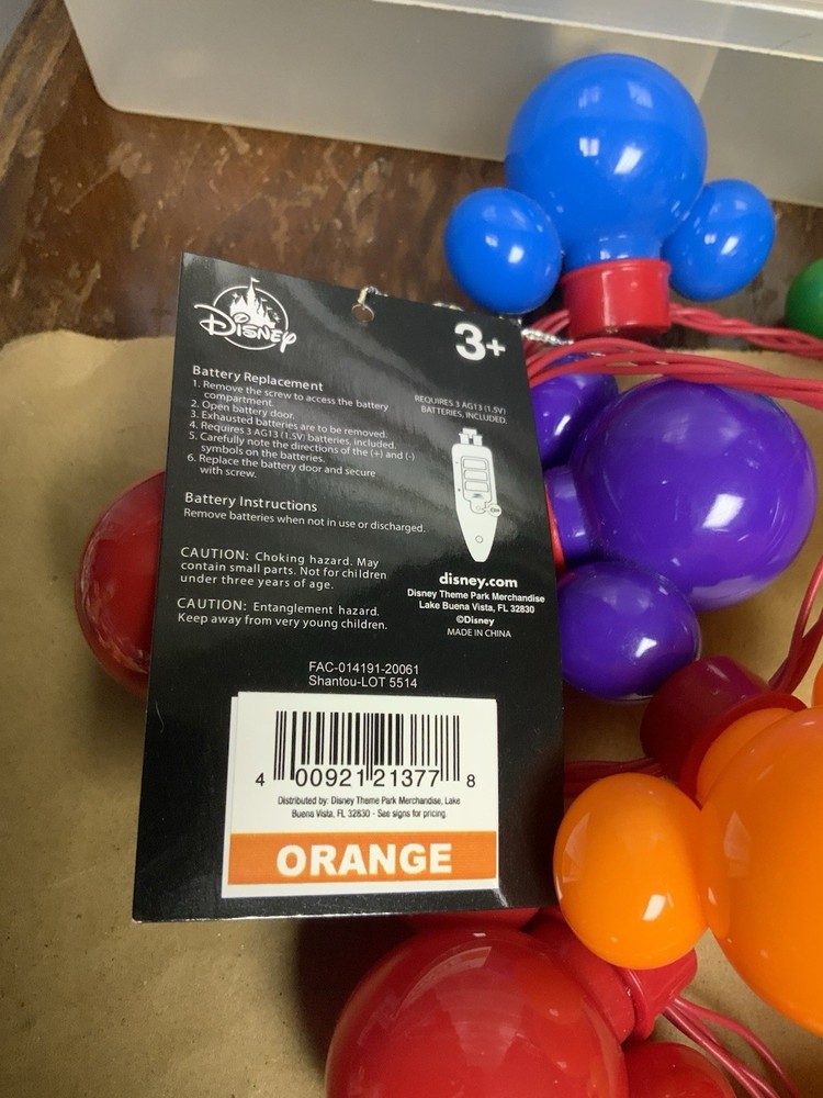 Disney Rainbow Glow Necklace
