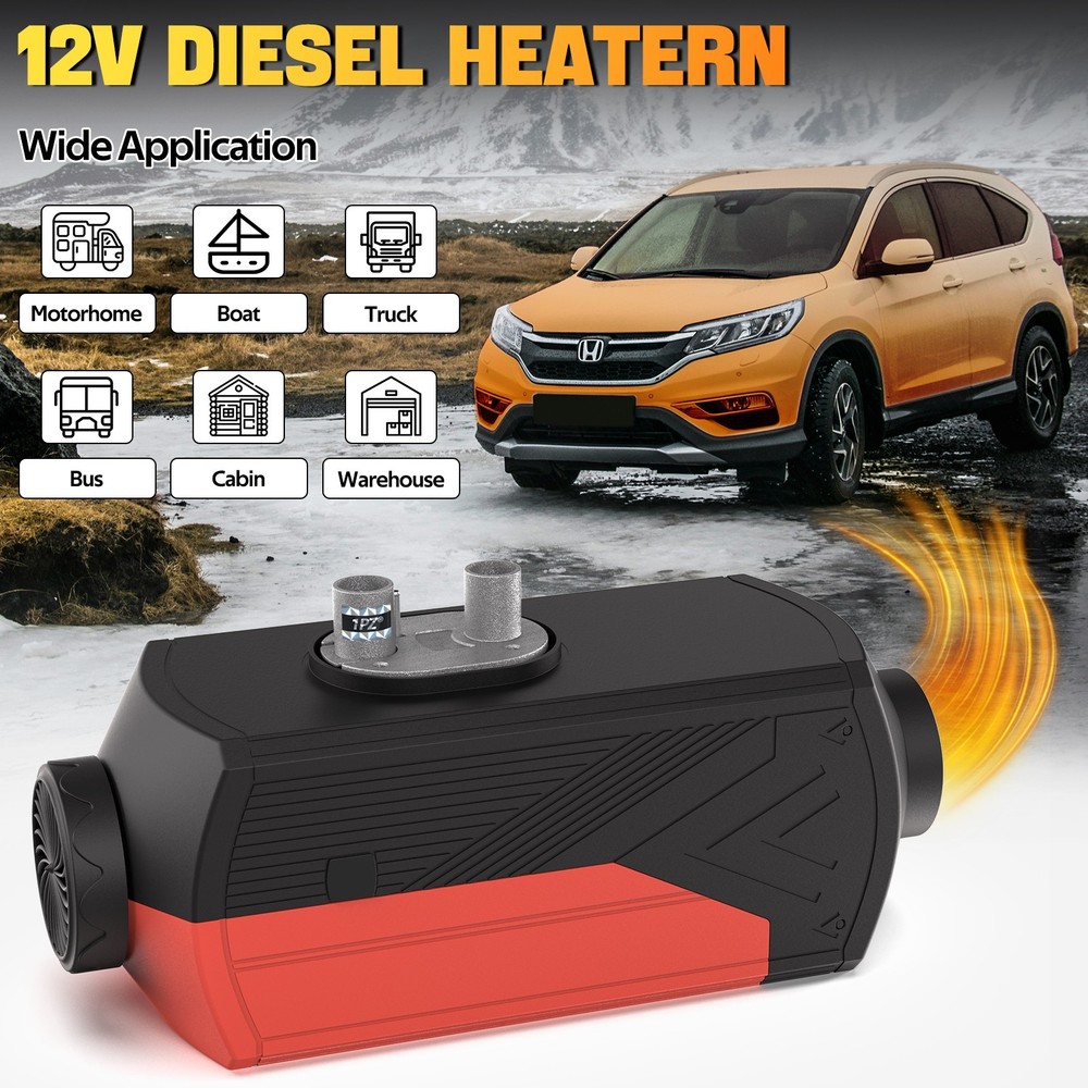 Diesel Car Heater All-in-one 12V 5KW LCD Remote Control For Bus Car RV Indoors