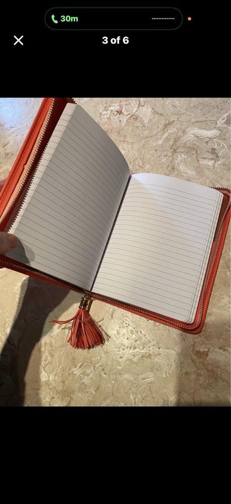 Bright Orange Zippy Journal Notebook / Diary