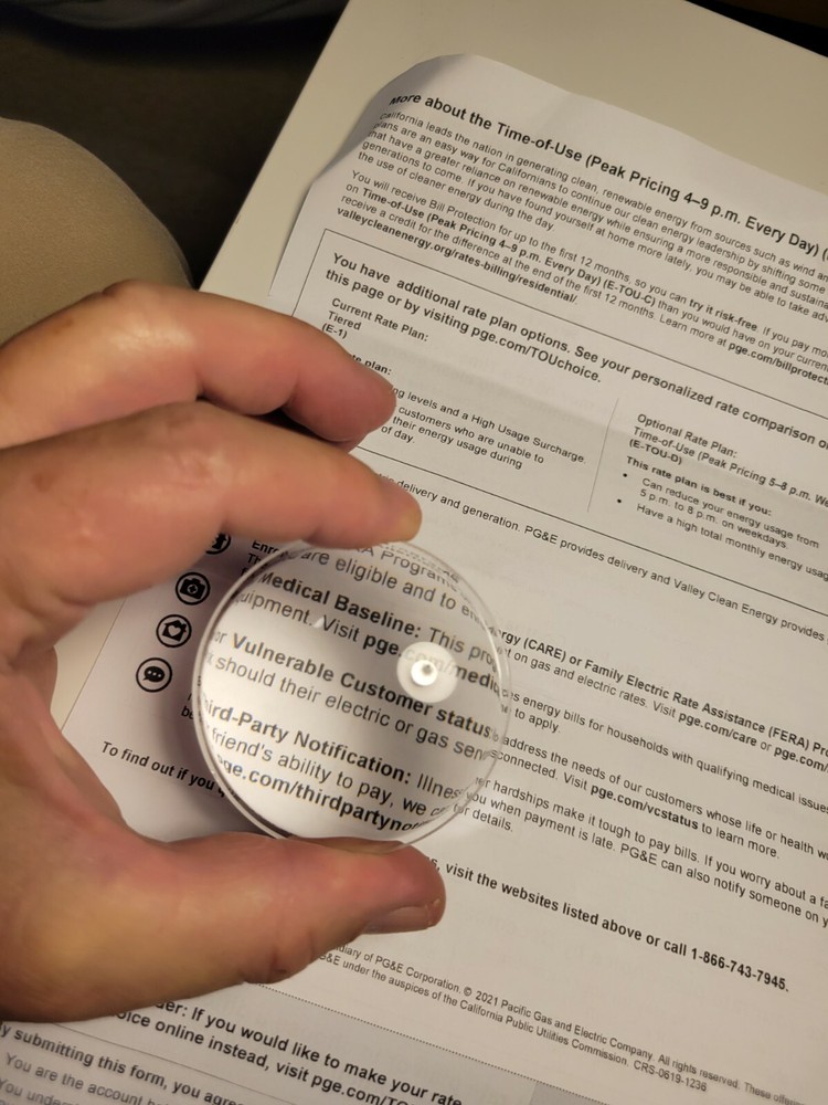 63mm half convex glass lens