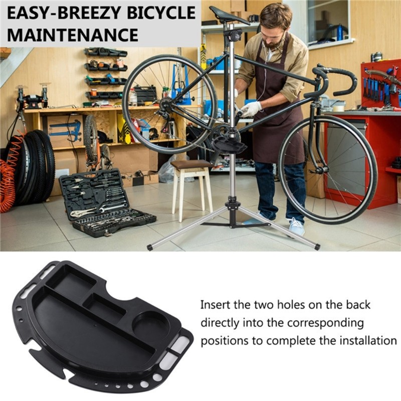 Cycling Tool Tray For Repair Stand Secure Storage With Multiple Compartments