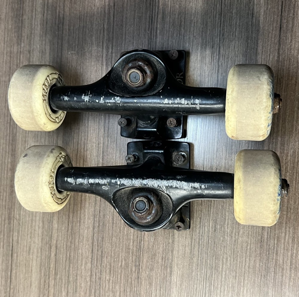 Tensor Skateboard Trucks Black With Ricta Spark Wheels Vintage