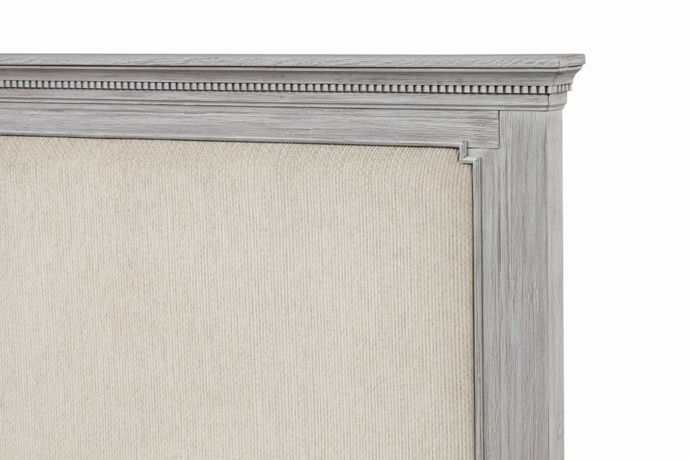 Transitional Style Eastern King 1pc Bed Set Weathered Gray Finish