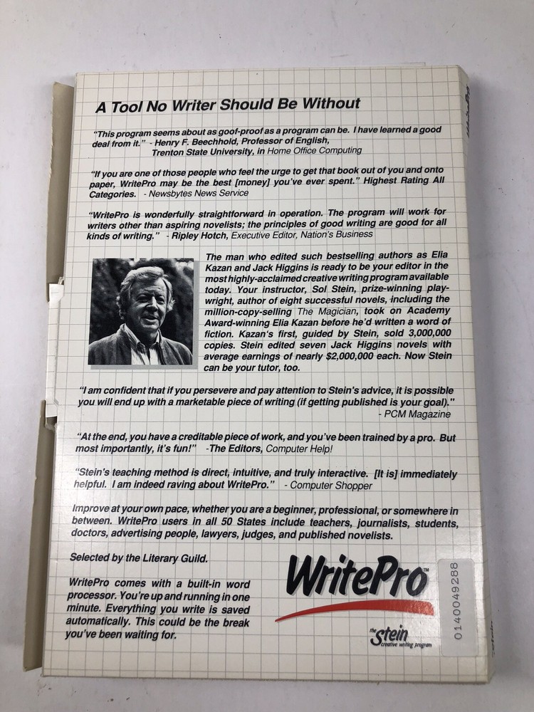 WritePro Creative Writing Lessons Software Disks 1 Through 4 For Mac