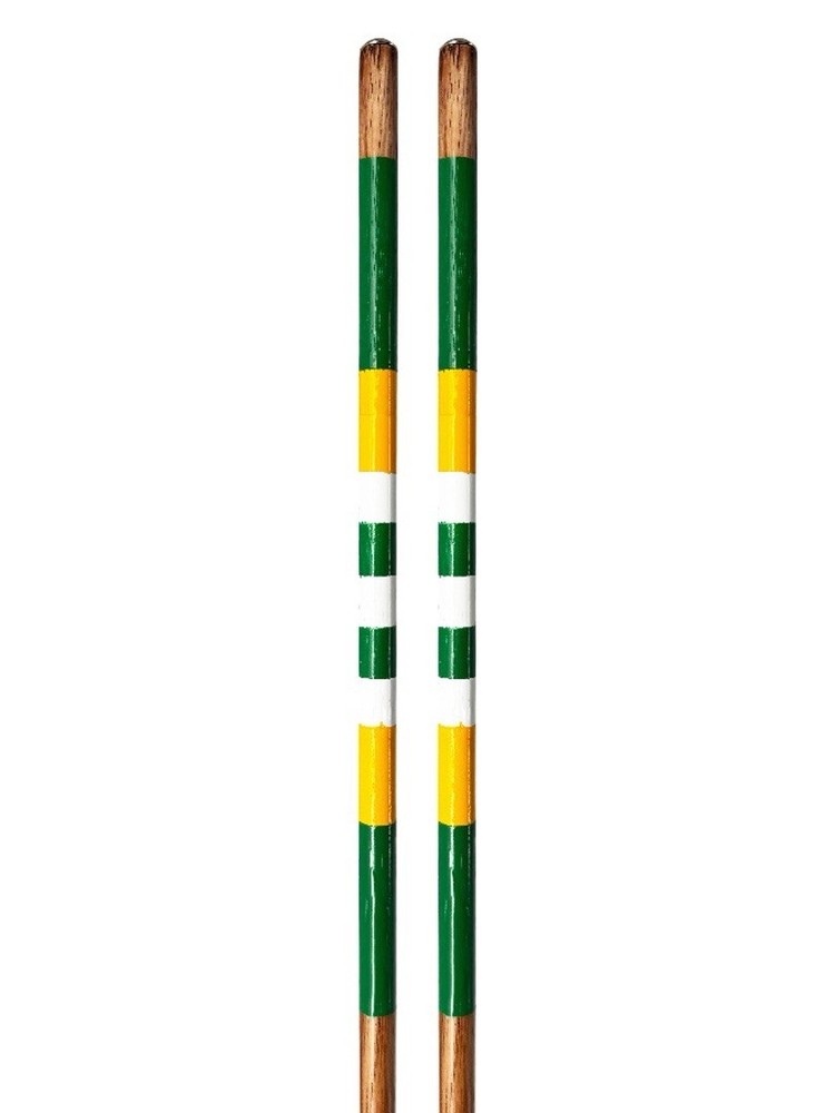 Golf Hickory Alignment Sticks Green Yellow White